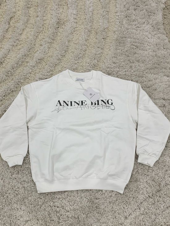 Anine Bing Tops - Anine Bing Cities Graphic White Pullover Sweater Woman’s Size Small
